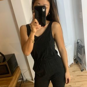 Black Tank Cotton Jumpsuit